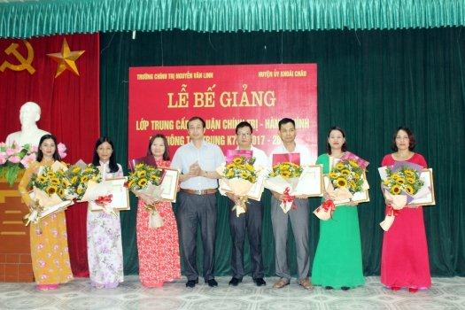 Bế giảng lớp TCLLCT – HC hệ không tập trung K70 (2017 – 2019) huyện Khoái Châu