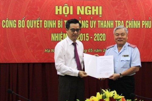 Công bố quyết định Bí thư Đảng ủy Thanh tra Chính phủ